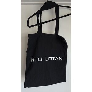 Nili Lotan Tote Bag Black Minimalist Shoulder Handbag Carry All Shopper